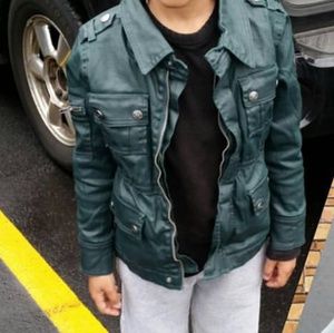 APPAMAN Faux Leather Lined Jacket